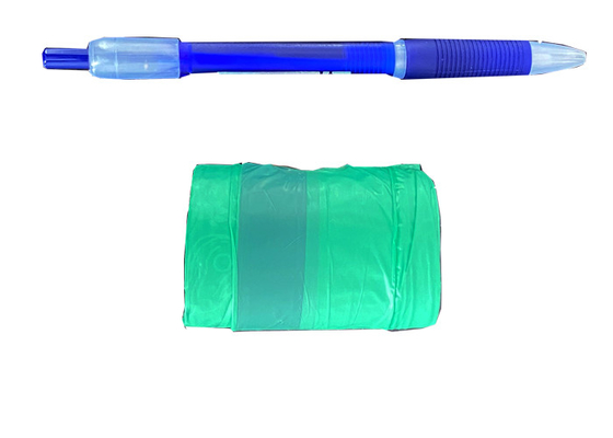 Drawstring 30mm×60mm Biodegradable Dog Poop Bags Earth Friendly On Rolls