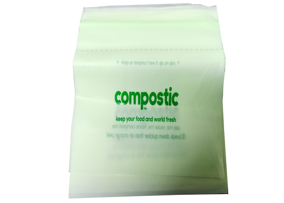 Compostable ziplock Biodegradable заново герметизирует аттестованные сумки EN13432